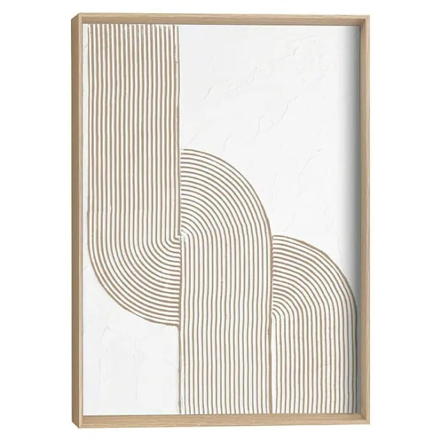 Reinders! Wandbild Schleife, Wohnzimmer - Beige - MDF - Abstrakt - 30x40 cm
