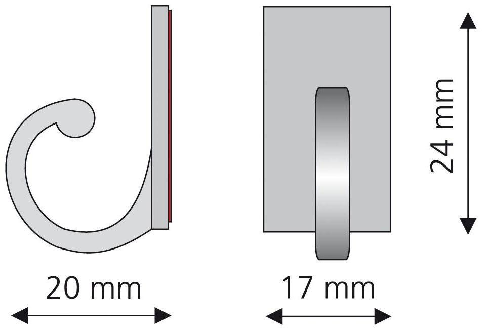 Liedeco Raffhaken, Vorhänge, (2-tlg), für leichte Vorhänge Bild 2