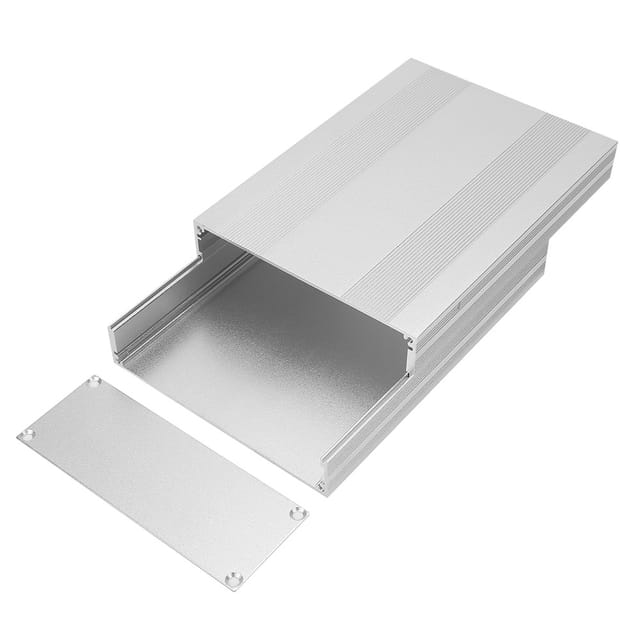 Silbernes Aluminiumgehäuse, 54 X 145 X 200 Mm, Geteiltes Aluminiumprofil, Gehäuse Aus Aluminiumlegierung