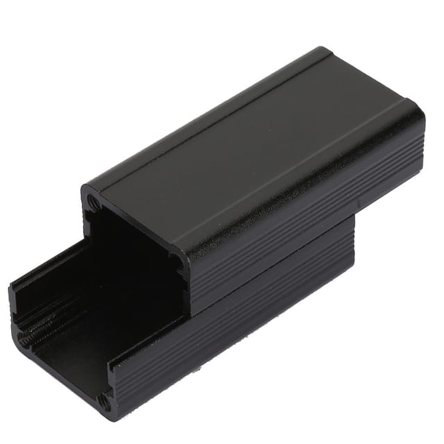 25 X 25 X 50 Mm Geteiltes Aluminiumgehäuse Für Elektronische Kühlkörper, Aluminiumgehäuse Für Leiterplattenverdrahtung, Aluminiumgehäuse Für Überspannungsschutz, Aluminiumgehäuse