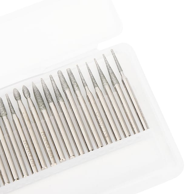 Set Mit 30 Diamant-schleifnadeln, Schleifkopf Für Elektrische Schleifmaschinen, Diamantbohrer, Zubehör Für Jade-schnitzereien