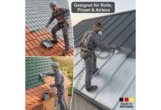 WO-WE Dachfarbe Dachfarbe Sockelfarbe Dachbeschichtung W510, 0.75-20L, Seidenglänzend