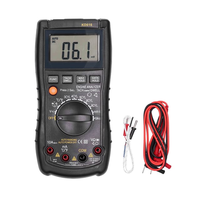 Kd616 Multifunktions-digitalmultimeter Mit Intelligentem, Hintergrundbeleuchtetem Lcd-display, Automatischer Kalibrierung, Temperaturmessung Und Voltmeter