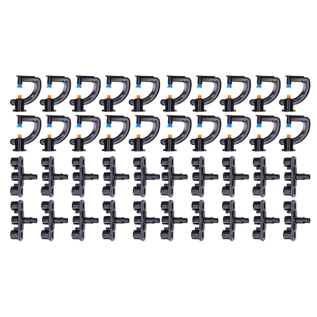 20 Sets G-type Mikro-sprühgerät, Nebelgerät, Refraktions-tropfbewässerung Für Garten Und Gewächshaus