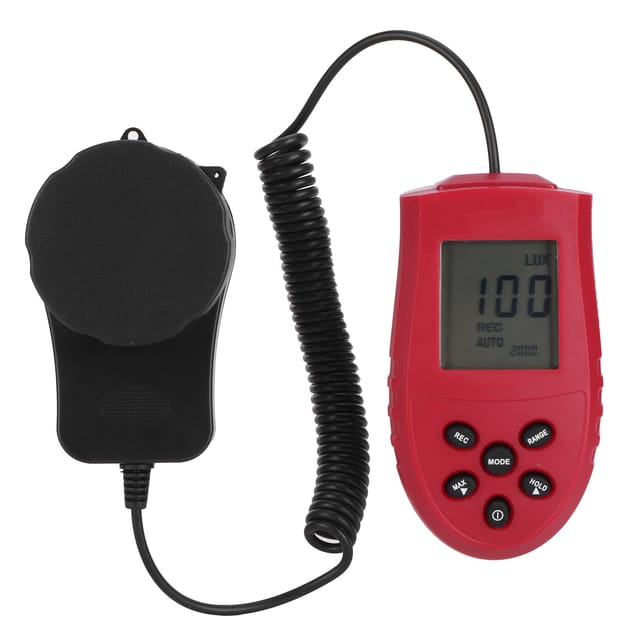 Hs1010a Manuelles Digitales Lcd-photometer Luxmeter Inklusive Separater Messlampe Und Display 1 Bis 200.000 Lx Fc