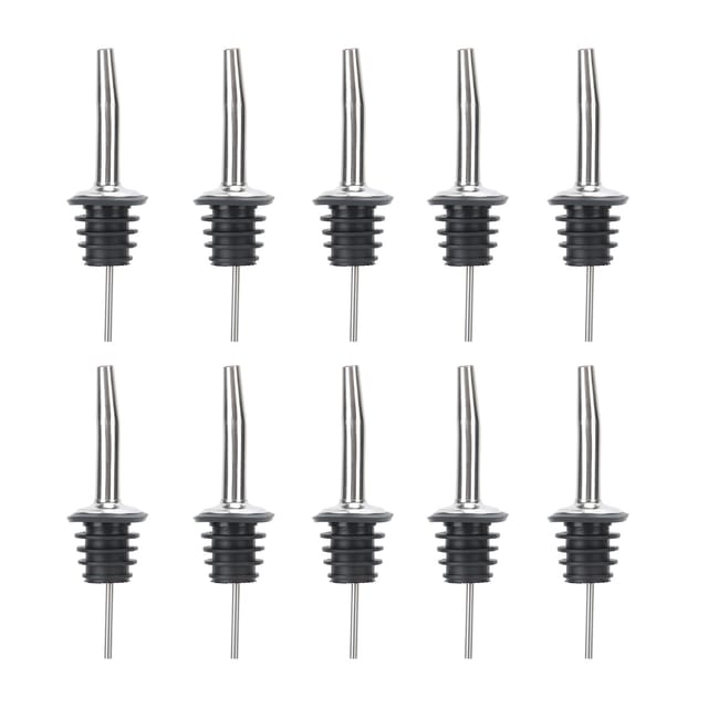 Set Mit 10 Weinausgießern Aus Edelstahl 304 Mit Silikonstopfen, Getränkespender Für Küche Und Bar