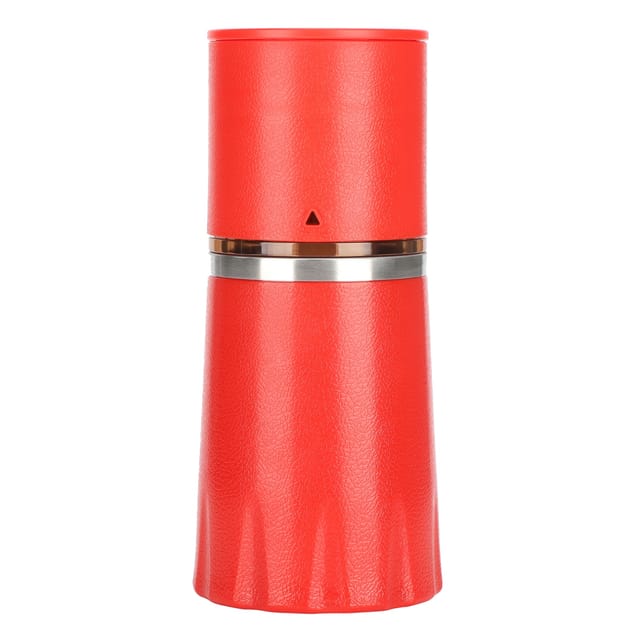 4-in-1 Handkaffeemühle Mit Edelstahl-filterbecher, Bohnenmahlwerk Und Tragbarer Mühle, Kaffeezubehör, 130 Ml 260 Ml, Rotes Abs