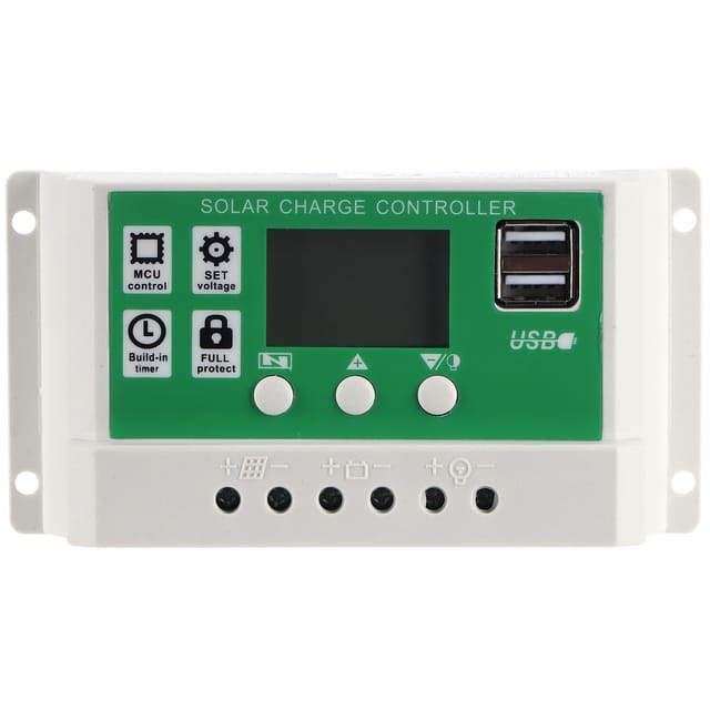 20a 12v/24v Solar-laderegler Mit Lcd-bildschirm, Pwm, Autofokus Und Ladezustandsverfolgung