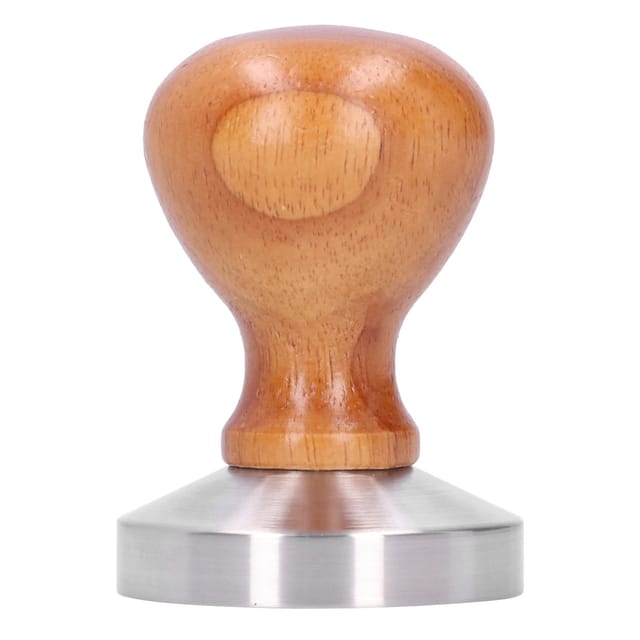 58 Mm Kaffeestößel Aus Edelstahl Mit Holzgriff – Kaffeezubehör