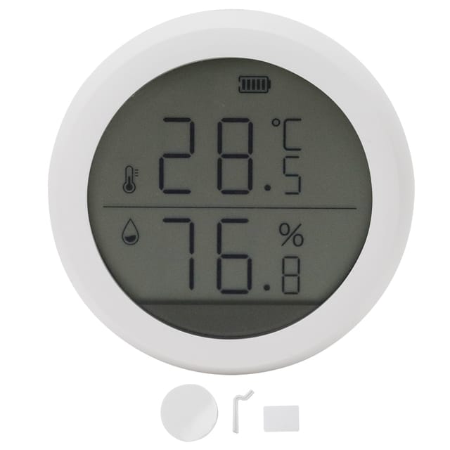 Temperatur- Und Feuchtigkeitsdetektor Mit Led-anzeige, Intelligentes Gerät Für Zuhause Und Büro