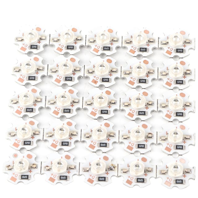 Packung Mit 25 Hochleistungs-led-chips (5 V, 200 Lm, 1 W) Für Diy-beleuchtung, Blaues Licht (455–460 Nm)