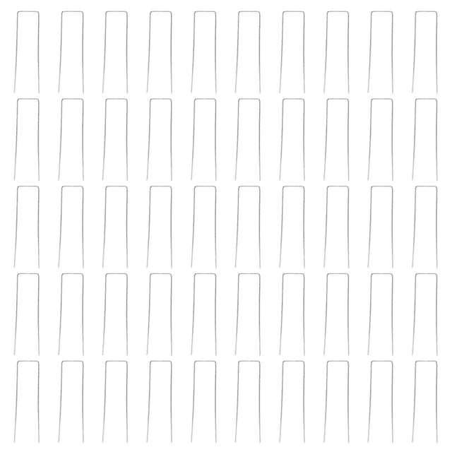 50 U-förmige Gartenpfähle Aus Eisen, 50er-packung, Zur Befestigung Von Mulch, Geotextilien, Kunstrasen Und Landschaftsgestaltung.
