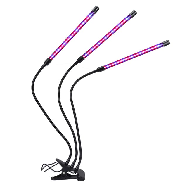 30-w-led-pflanzenlampe Mit 60 Leds (blau Und Rot), 3/9/12-stunden-timer, 9 Helligkeitsstufen, Für Zimmerpflanzen Und Sämlinge, Vollspektrum-sonnenlicht, Verstellbarer Schwanenhals