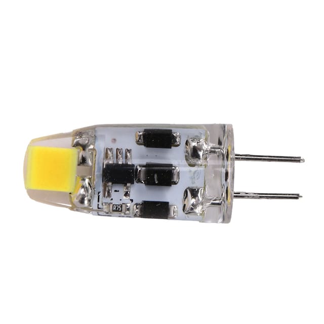 G4 2w 200lm 360° Dimmbare Led-lampe Mit Zweifuß Und Silikonsockel Für Zuhause Und Büro, Ac/dc 12-24v, Kaltweiß 6000-6500k