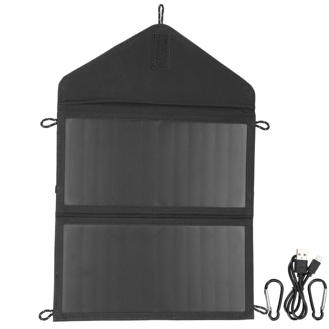 Faltbare 20-w-solartasche Mit Tragbarem Usb-solarladegerät, Ip65-zertifiziertes Polykristallines Silizium-notladegerät Für Camping, Wandern, Radfahren Und Reisen