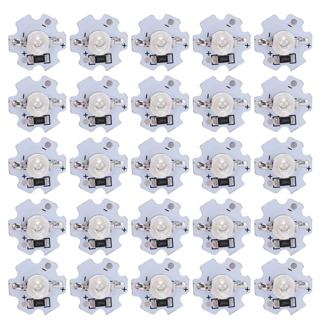 Packung Mit 25 Hochleistungs-leds (5 V, 200 Lm, 3 W) Für Diy-beleuchtung, Blau, 455–460 Nm