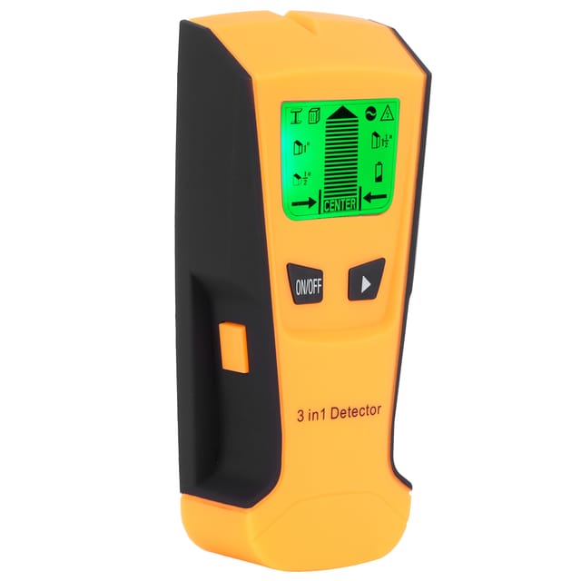 3-in-1-balkensucher Für Holz, Metall Und Stromführende Leitungen Tragbarer Wandscanner Mit Orangefarbenem Lcd-bildschirm