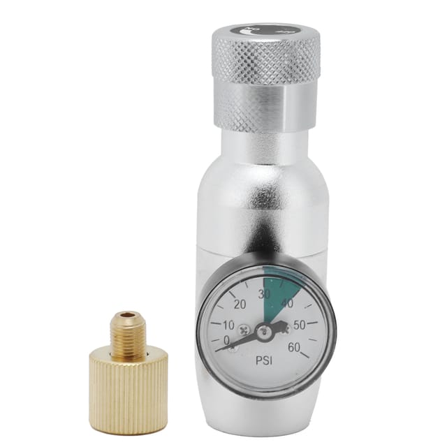 Kleiner Co₂-regler Mit Manometer, Zubehör Für Rohbier, Limonade Und Gärbehälter, 3/8"-mfl-gewinde