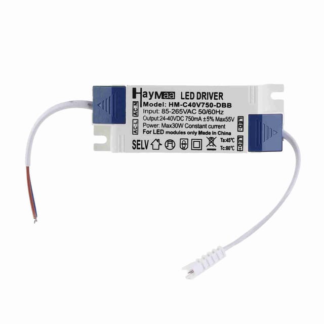 30-w-led-transformator, Konstantstrom 750 Ma, Für Beleuchtung, Eingang Ac 85–265 V, Ausgang Dc 24–40 V