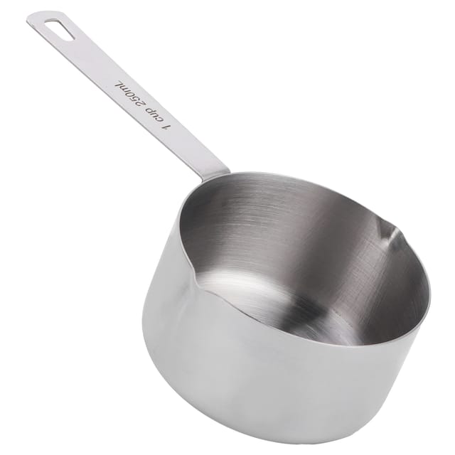 Gebäckmesslöffel Aus Edelstahl 304 Mit Skala, 1 Tasse (250 Ml) Kochlöffel