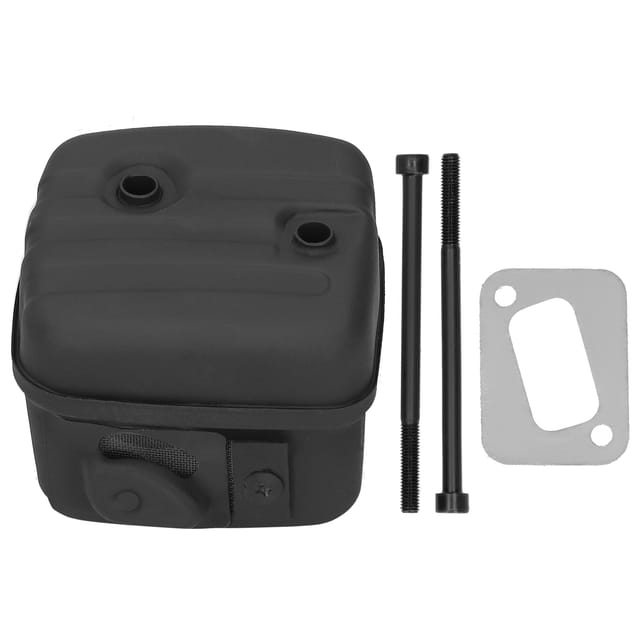 Schalldämpfer-set Und Dichtung, Kompatibel Mit Jonsered Cs2141/epa Cs2145/epa Cs2147/epa Cs2150/epa Cs2152/epa Cs2153, Eisen, 213 G, 1 Schalldämpfer, 2 Schrauben, 1 Dichtung