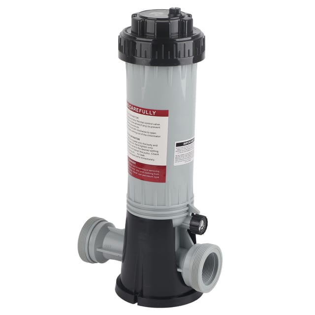 Automatischer Chlordosierer Für Schwimmbäder, Whirlpools Und Thermalbäder, Einstellbare Dosierung, Kunststoff, 42 Cm, 42-mm-gewinde, Set Mit Sockel Und Bedienungsanleitung