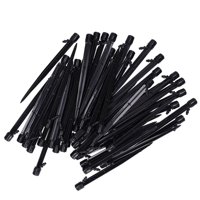 50 Stück 1/4"-steck-tropfbewässerungsdüsen Für Gartenbewässerungssysteme, Schwarzes Abs