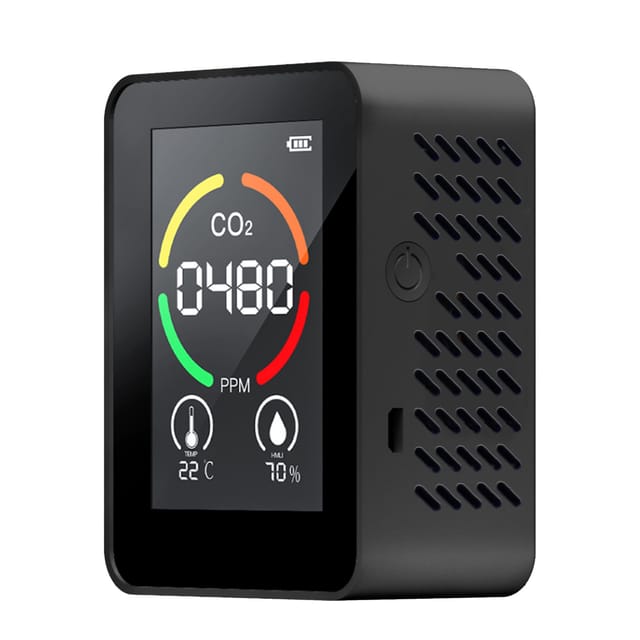 3-in-1 Co2-detektor, Luftqualitätssensor, Temperatur- Und Feuchtigkeitsanalysator, Digitales Co2-messgerät Für Zuhause Und Büro