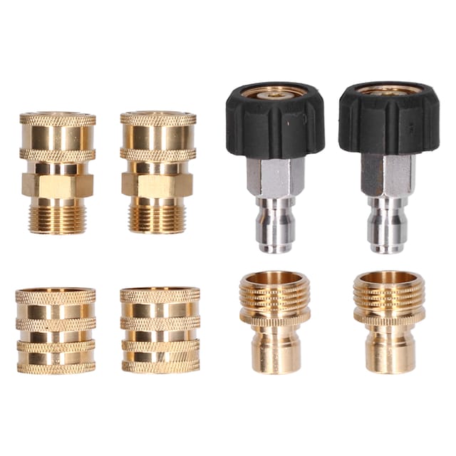 Set Mit 8 Messing-hochdruckreiniger-adaptern Mit Schnellanschluss