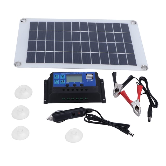 10w 18v Polykristallines Photovoltaik-solarpanel-set Mit Solarladeregler Für Wohnmobile