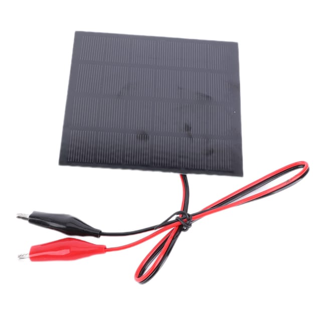 2w 6v Solarmodul Mit Klemme, Diy-solarladeplatine Für Spielzeug, Lampen Und Ladegeräte