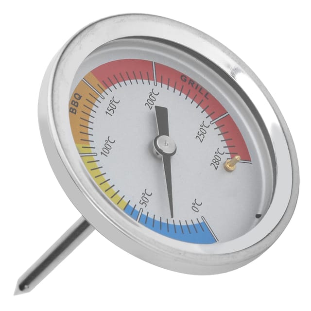 Ofenthermometer Aus Edelstahl Mit Drehknopf, 0-280 °c, Für Grill Und Kochen