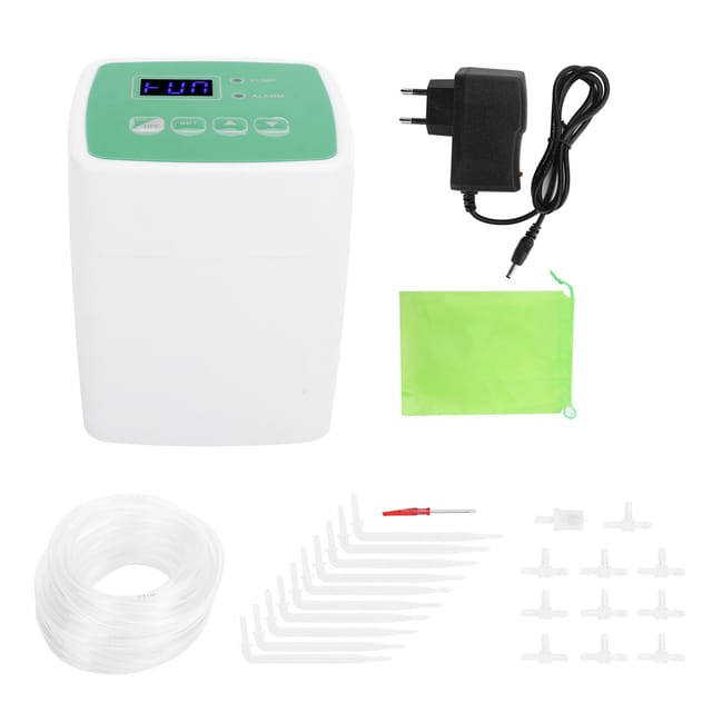 Automatische Bewässerungsuhr Mit Einzelpumpe, Intelligentes Bewässerungssystem, Gartenzubehör, 10 Tropfverteiler, Eu 110–240 V, 50/60 Hz