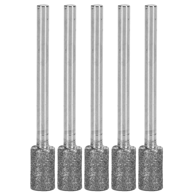 Set Mit 5 Zylindrischen Diamantschleifscheiben Aus Edelstahl Für Elektrische Zahnschleifmaschinen Für Ferkel, 3 Mm, 6 Mm, 45 Mm