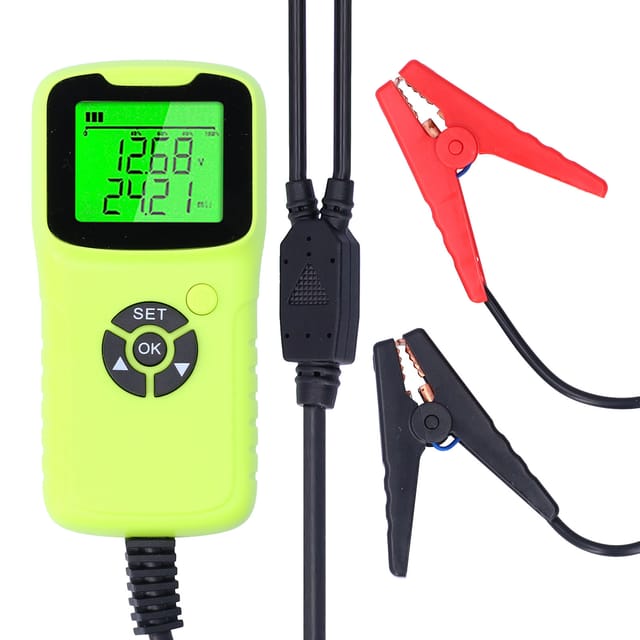 A300 Digitaler Autobatterietester Mit Lcd-bildschirm, Kfz-diagnosegerät, Testwerkzeug, Grün