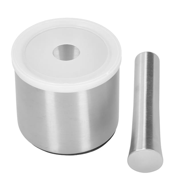 Mörser- Und Stößelset Aus Edelstahl 304, Manuelle Knoblauchmühle, Küchenutensil