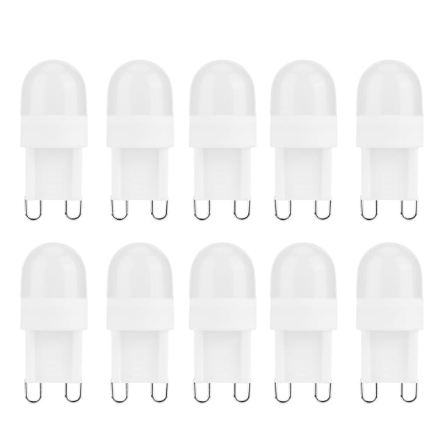 Packung Mit 10 G9-sockel-led-lampen (1,5 W) Mit Zweifußfassung Für Kronleuchter, Deckenleuchten Und Wandlampen (110 V).