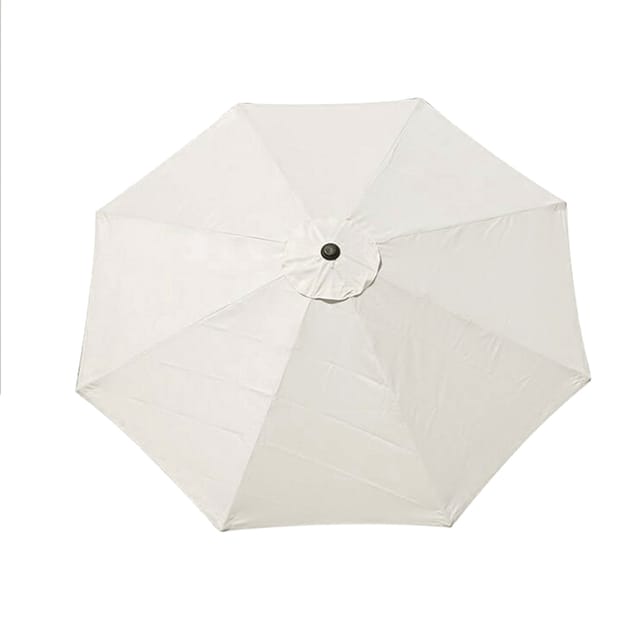 Ersatzbezug Für 300 Cm Großen 8-streben-sonnenschirm, Schutzhülle Für Garten Oder Terrasse, Beigefarbenes Polyester