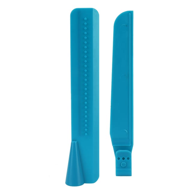 Set Mit 2 Höhenverstellbaren Sahneschabern, Kuchenglättern, Kleinem Küchenhelfer, Zum Backen Zu Hause, Blau