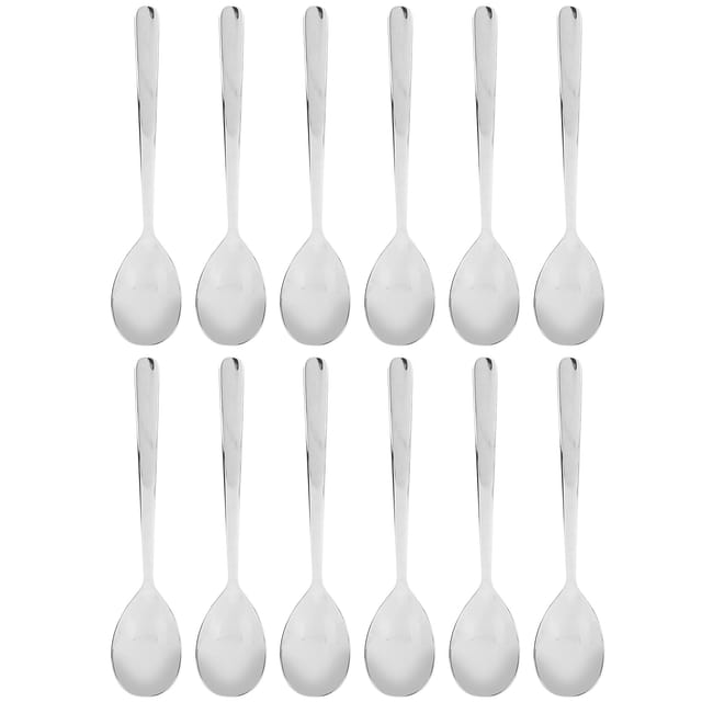 Set Mit 12 Edelstahllöffeln, Silberbesteck Für Küche, Hotel, Restaurant
