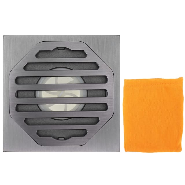 Duschablauf Aus Massivem Kupfer, Grau, 10 X 10 Cm, Für Küche, Bad, Wc, Balkon, Hotel