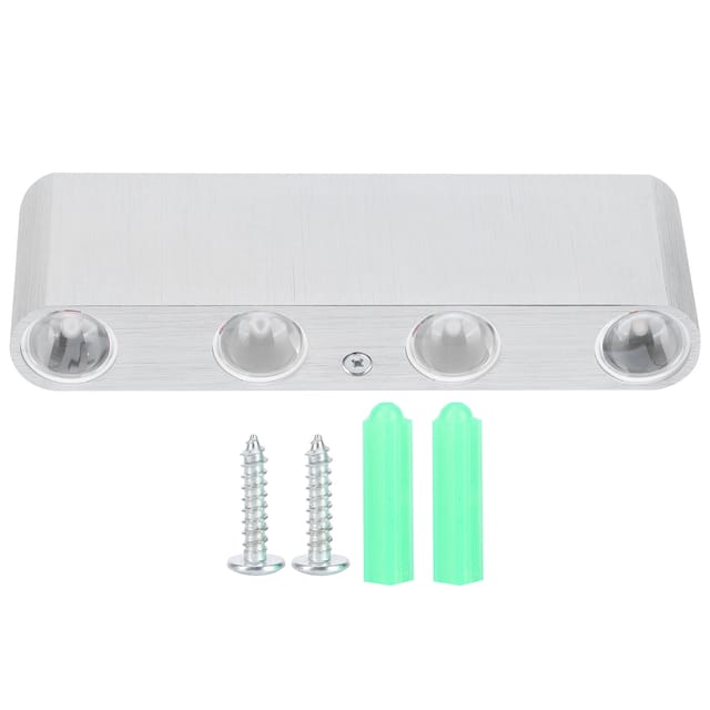 Moderne Rechteckige Led-wandleuchte, Lichtleiste, Dekorativ Für Flur, Wohnzimmer, Bar, Gelb, 85–265 V, Aluminium, 8 W, Ip20, 180 X 60 X 30 Mm