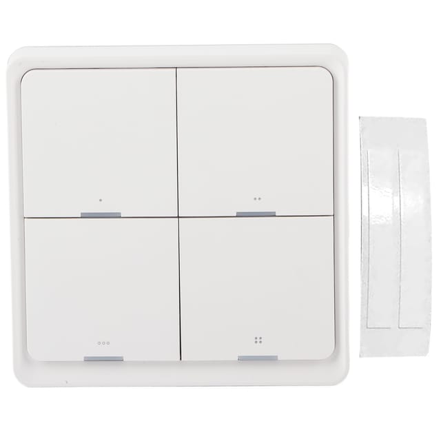Intelligenter, Drahtloser 4-wege-szenenschalter Zur Wandmontage, Steuerbar Über Eine Zigbee-kompatible Mobile App