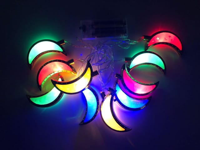 Dekorative Led-lichterkette Für Eid Mubarak, Ramadan Und Muslimische Festdekorationen, Langlebig