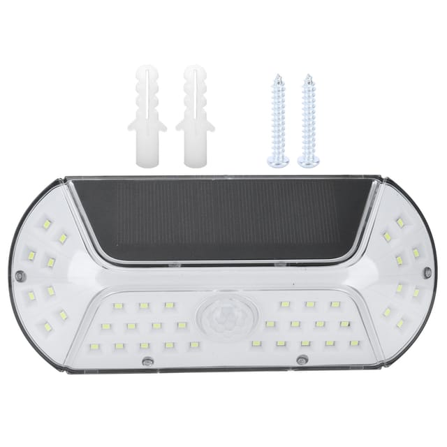 Solar-led-wandleuchte Für Den Außenbereich, Wasserdicht (ip44), Mit Bewegungsmelder, Weißes Licht Für Garten, Hof Und Balkon