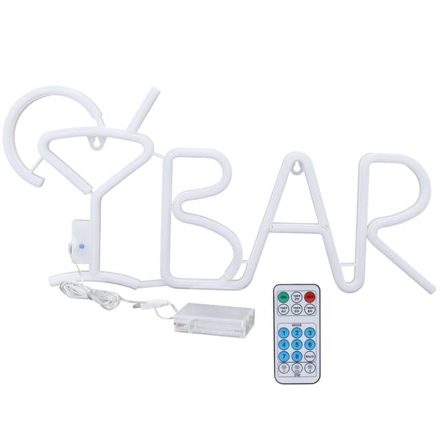 Lila Led-neon-bar-leuchtschild Mit 24-tasten-fernbedienung Und 8 Modi, Neon-wandleuchte Für Zuhause, Restaurant, Party Oder Bar-dekoration, Pinkfarbenes Licht In Form Eines Weinglases