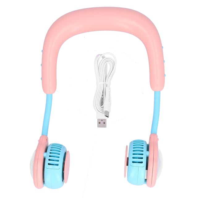 Mini-nackenventilator, Tragbar, Per Usb Aufladbar, Für Kinder, Geeignet Für Zuhause Und Outdoor-sport, Rosa