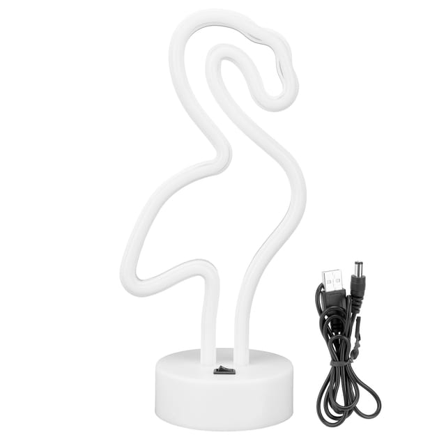 Led-neonlampe, Dekorativ Für Schlafzimmer, Partys, Als Kindergeschenk, Usb-/3 Aa-batteriebetrieb, 200 Lm, Pink, 28,5 Cm, 283 G