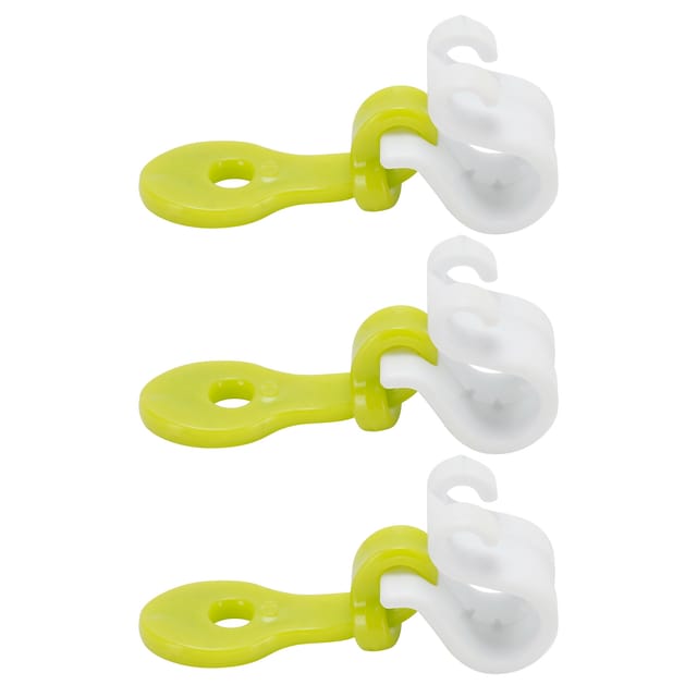 Set Mit 3 Grünen Und Weißen Spritzbeutelclips Aus Kunststoff Und Silikon, 5,5 Cm, Wiederverwendbares Werkzeug Zum Dekorieren Von Fondanttorten