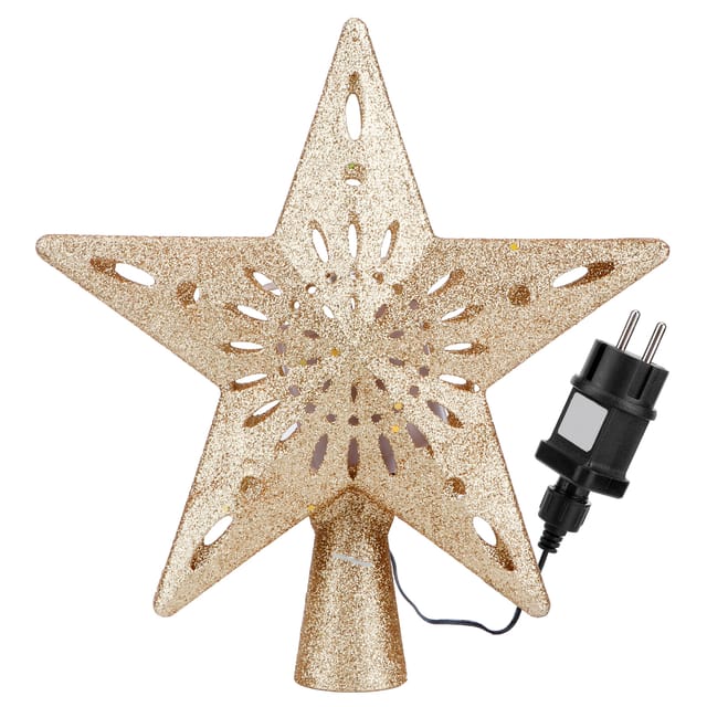Rotierender Led-schneeflocken-scheinwerfer, Hohles Sterndesign, Weihnachtsbaum-stil, Silber Und Gold, 4,5 Cm Durchmesser, Abs, 4 W, Ip20, 220–240 V, Eu-stecker, Heimdekoration, Kinderzimmer, Hochzeit,